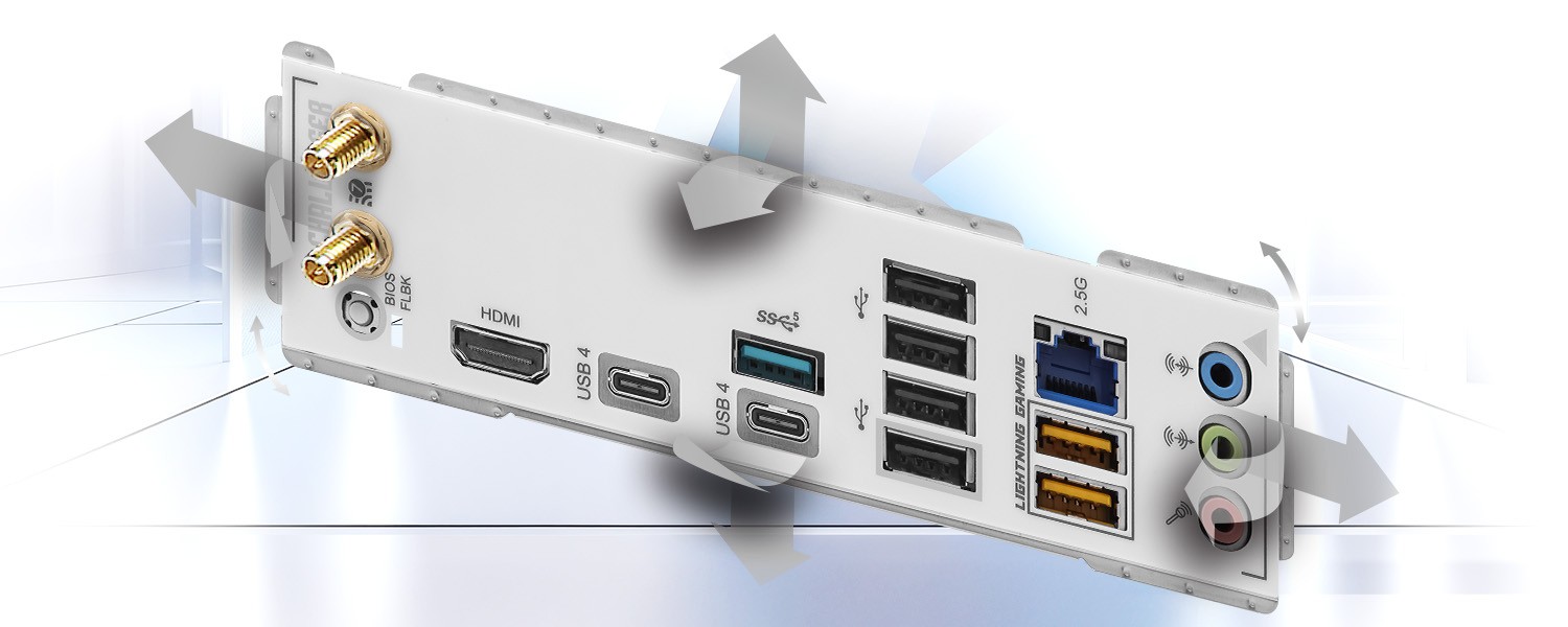 Flexible Integrated I/O Shield